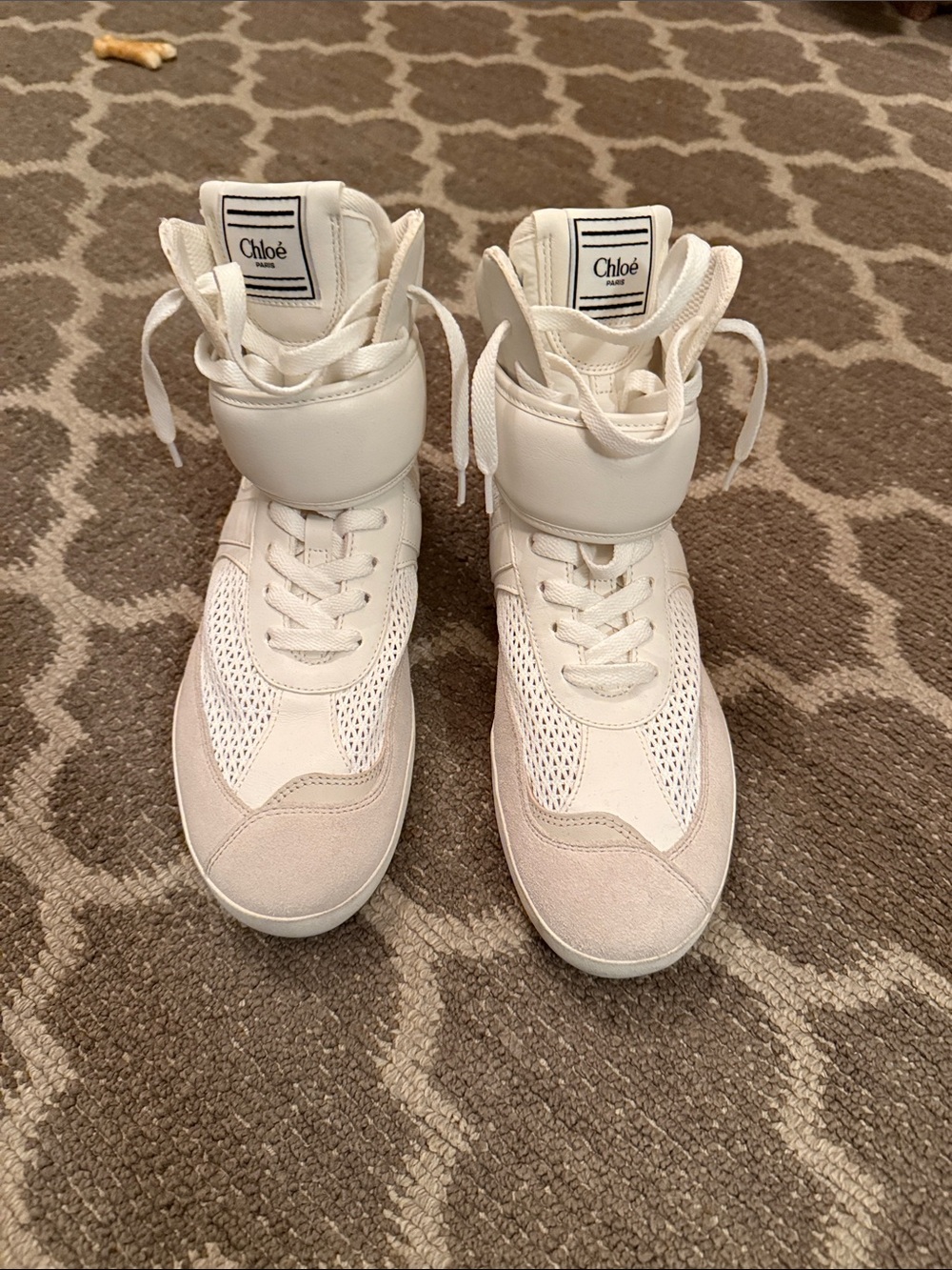 Chloé White High-Top Sneakers